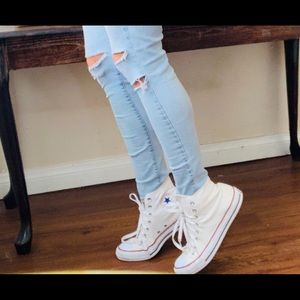 White High Top Converse